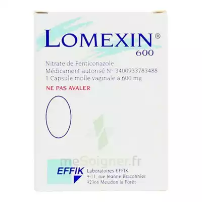 Lomexin 600 Mg Caps Molle Vaginale Plq/1 à Saint-Brevin-les-Pins