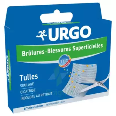 Urgo Brûlures - Blessures Superficielles Tulles Petit Format 5x5cm B/6 à Saint-Brevin-les-Pins